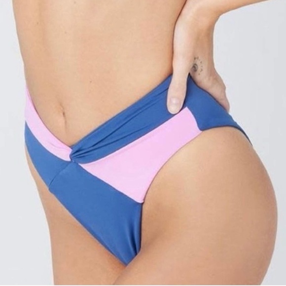 L*Space Nancy Lee Bitsy Bikini Bottom Color: Indigo/Rosebud - Picture 3 of 15
